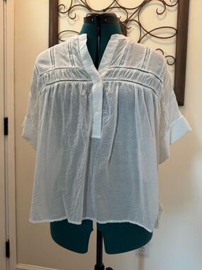 Madewell White Over Top NOWT Size Med